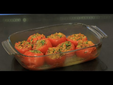 فيديو طريقة عمل محشي الطماطم بالبرغل