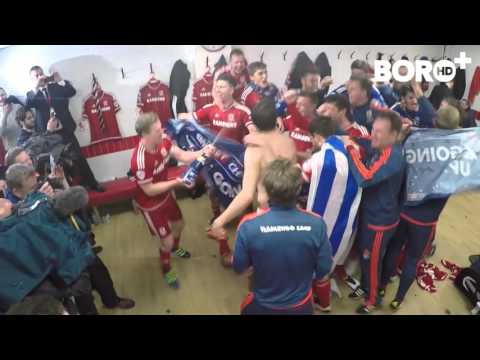 شاهد احتفالات صاخبة للاعبى ميدلسبره عقب تأهلهم للبريميرليغ