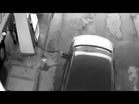 مسدس بنزين يحطم جمجمة رجل فى محطة وقود