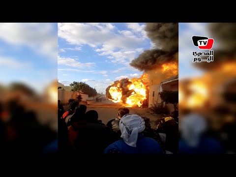 انفجار مخزن كيماويات في برج العرب