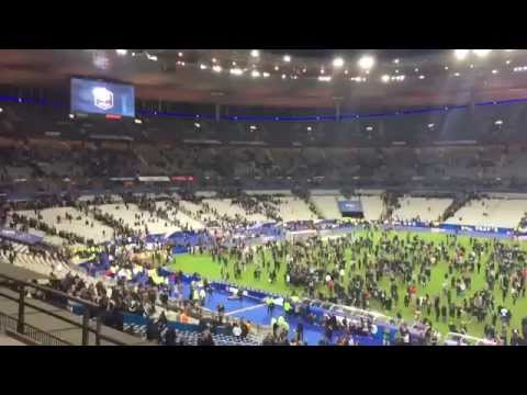 بالفيديو الإرهاب يحاصر منتخبى فرنسا وألمانيا خلال مباراتهما