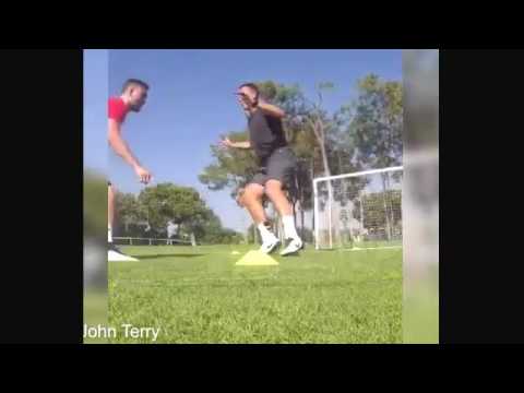 بالفيديو اللاعب جون تيري يستعد للموسم الجديد بتدريبات قاسية