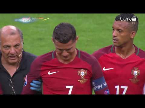 شاهد إصابة رونالدو تفرّض عليه الخروج من نهائي اليورو