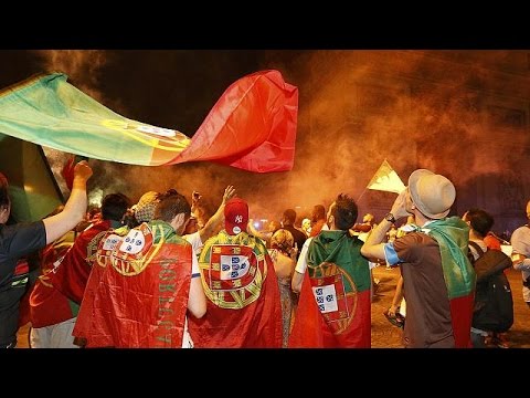 فرحة التتويج في البرتغال وحزن الهزيمة في فرنسا