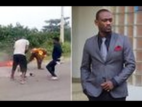 اشتعال النيران في ممثل نيجيرى من أجل الدعاية للفيلم
