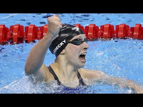 السباحة الاميركية ليديكي تفوز بذهبية سباحة 400 متر حرة في اولمبياد ريو