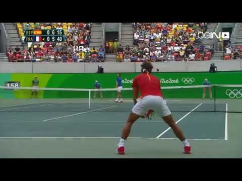 شاهد  نادال يفوز على سيمون 20 في تنس الرجال