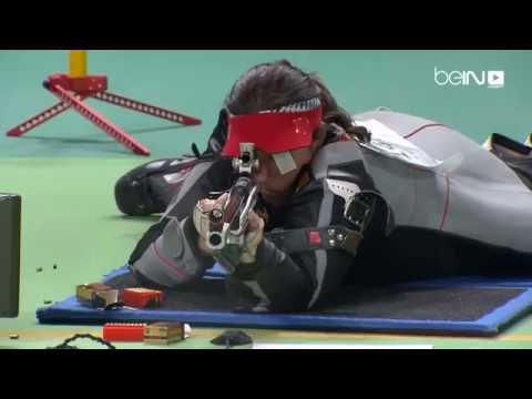 وضعيات مختلفة للاعبات رماية 50 م