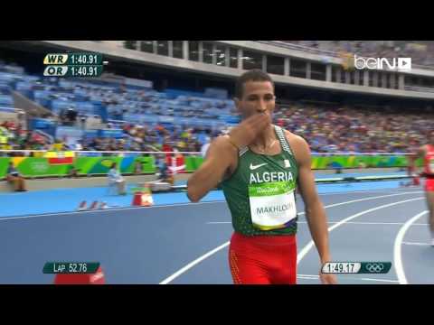 بالفيديو توفيق مخلوفي ومصطفى سماعيلي في أول مركزين من سباق 800 م