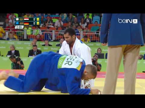 رمضان درويش يحتل المركز السابع في الجودو وزن 100 كلغ