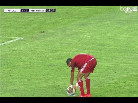 بالفيديو فابريس أونداما يحصل على ضربة جزاء والهجهوج يضيعها