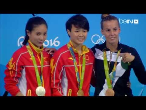 بالفيديو الصينية شي تتوّج بذهبية المنصة المتحركة 3 م في مسابقات الغطس