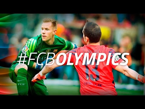 حراس مرمى برشلونة يدعمون أولمبياد 2016