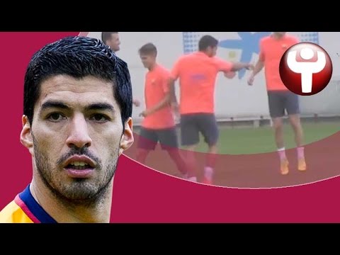 شاهد عقاب الخاسر في تدريبات برشلونة