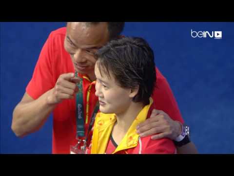 شاهد ذهبية الغطس من منصة 10 م للصينية كيان رين