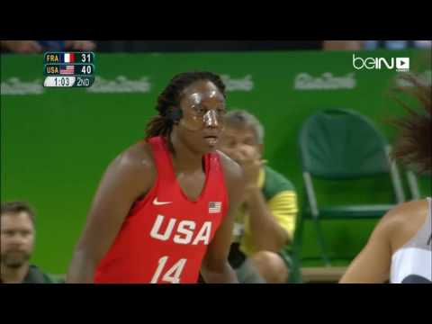 بالفيديو أميركا في النهائي أمام عقبة إسبانية في مسابقات السلة  سيدات