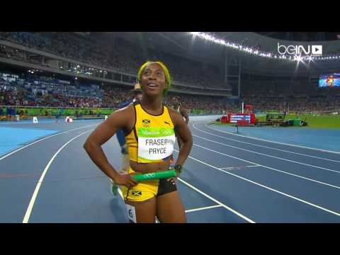 بالفيديو ذهبية التتابع 4 مرات 100 م لسيدات الولايات المتحدة في العاب القوى