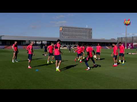 شاهد برشلونة يواصل استعداداته لمواجهة أتلتيك بيلباو