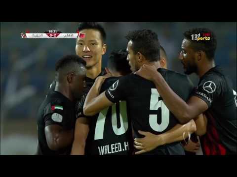 شاهد الأهلي يحرز الهدف الثاني في مرمى الجزيرة