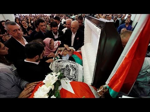بالفيديو تشييع جثمان الكاتب الأردني ناهض حتّر