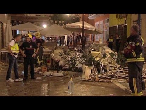 بالفيديو  سقوط عشرات الجرحى بسبب انفجار في جنوب إسبانيا