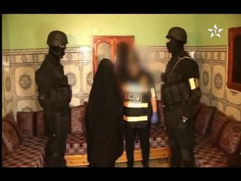 بالفيديو  لحظة توقيف مراهقة مغربية يشتبه في انتمائها لـ