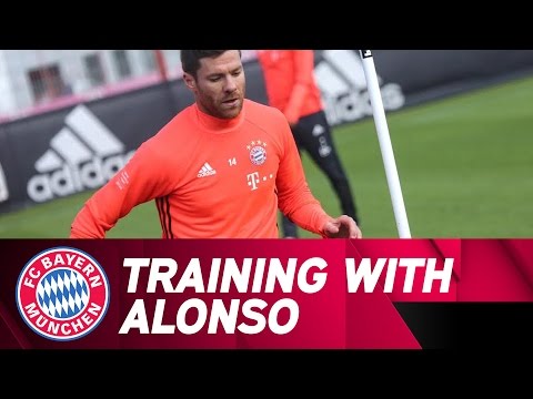 حصة تدريبية مع المايسترو تشابي ألونسو