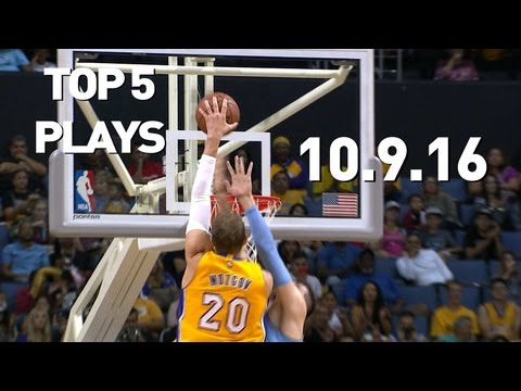 أفضل 5 كرات في الدوري الاستعدادي لفرق أن بي أي