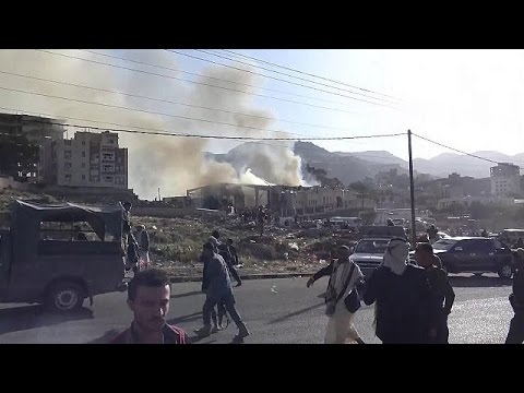 شاهد واشنطن تقصّف مواقع للحوثيين