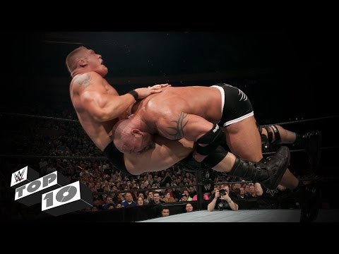 بالفيديو  أفضل ضربات مفاجئة للوحش المصارع غولدبيرغ