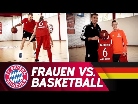 بالفيديو تحدي طريف بين نجم سلة البايرن ولاعبة كرة القدم للسيدات