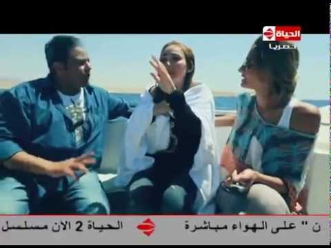 ريهام سعيد ضحية الحلقة 14 تقفز في المياه من الرعب