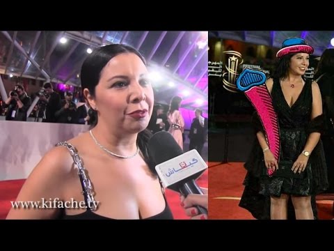 شاهد منى فتوسعيدة بحفاوة الاستقبال في مهرجان الفيلم