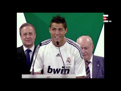 شاهد احتفالية انضمام كريستيانو رونالدو لريال مدريد