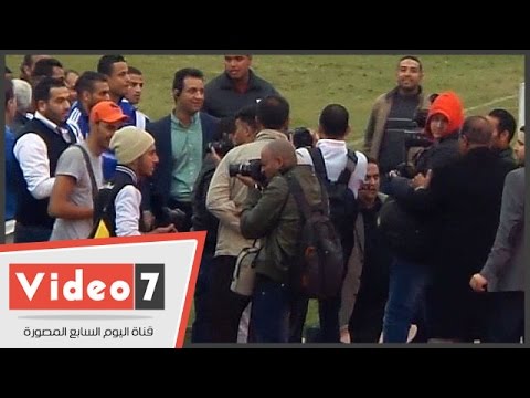 رئيس الزمالك يحضر مران الفريق في استاد حلمي زامورا