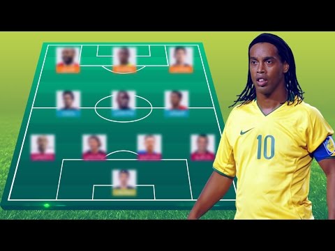 شاهد تشكيلة أحلام ساحر السامبا رونالدينيو لدوري أبطال أوروبا