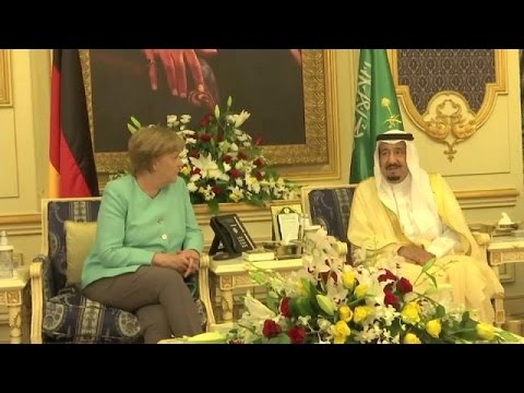 شاهد ميركل في زيارة رسمية إلى المملكة العربية السعودية