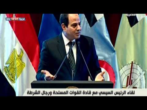 السيسي يتوعد بالثأر من قتلة الجنود المصريين
