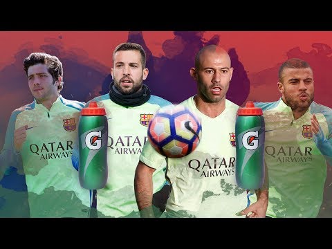 شاهد لاعبو برشلونة في تحدٍ مثير