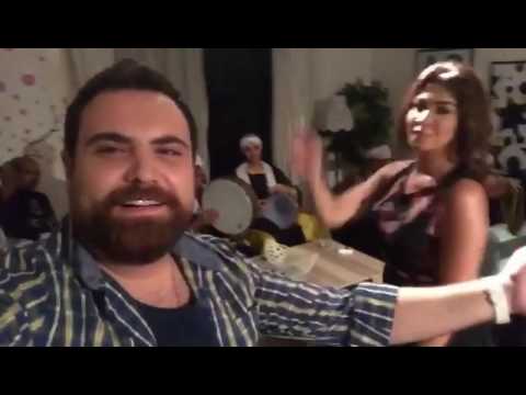 ميرهان حسين في وصلة رقص في الإمارات