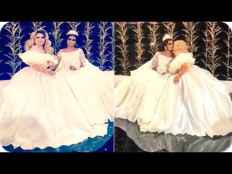 فستان حليمة بولند الأسطوري في حفلة زفاف العنود الحربي