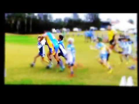 الطفل العملاق يهزم منافسيه بقوته في الرجبي