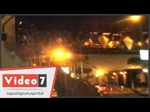 الأدلة الجنائية تعاين موقع انفجار صلاح سالم