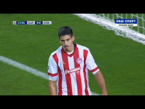 شاهد برشلونة يحرز الهدف الأول في أولمبياكوس