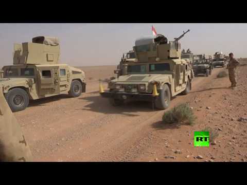 شاهد القوات العراقية تتقدم نحو القائم قرب الحدود مع سورية