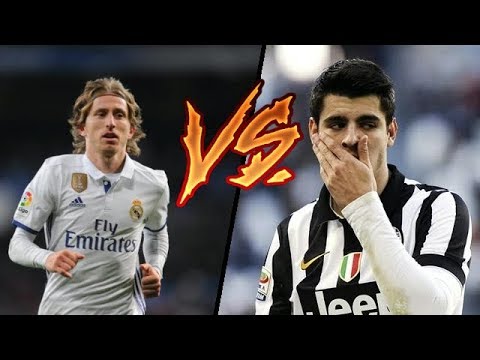 شاهد مقارنة بين اللاعبين لوكا مودريتش والفارو موراتا