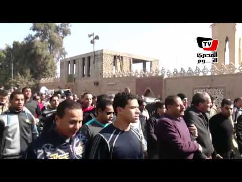 تشييع جنازة أحد ضحايا الدفاع الجوي في المنيا