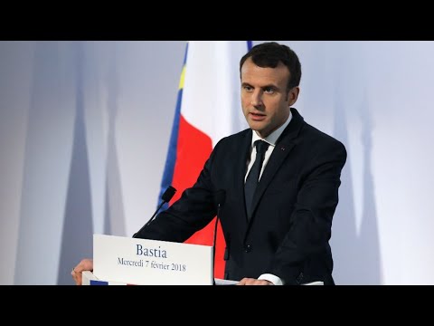 شاهد ماكرون يكشف من باستيا عن إستراتيجيته بشأن كورسيكا