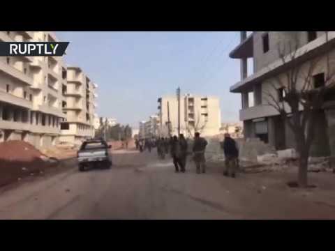 شاهد أول فيديو من داخل مدينة عفرينشاهد أول فيديو من داخل مدينة عفرين