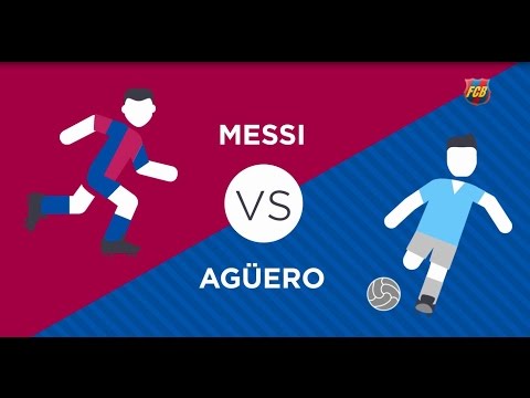كارتون يقارن بين ميسى وأجويرو